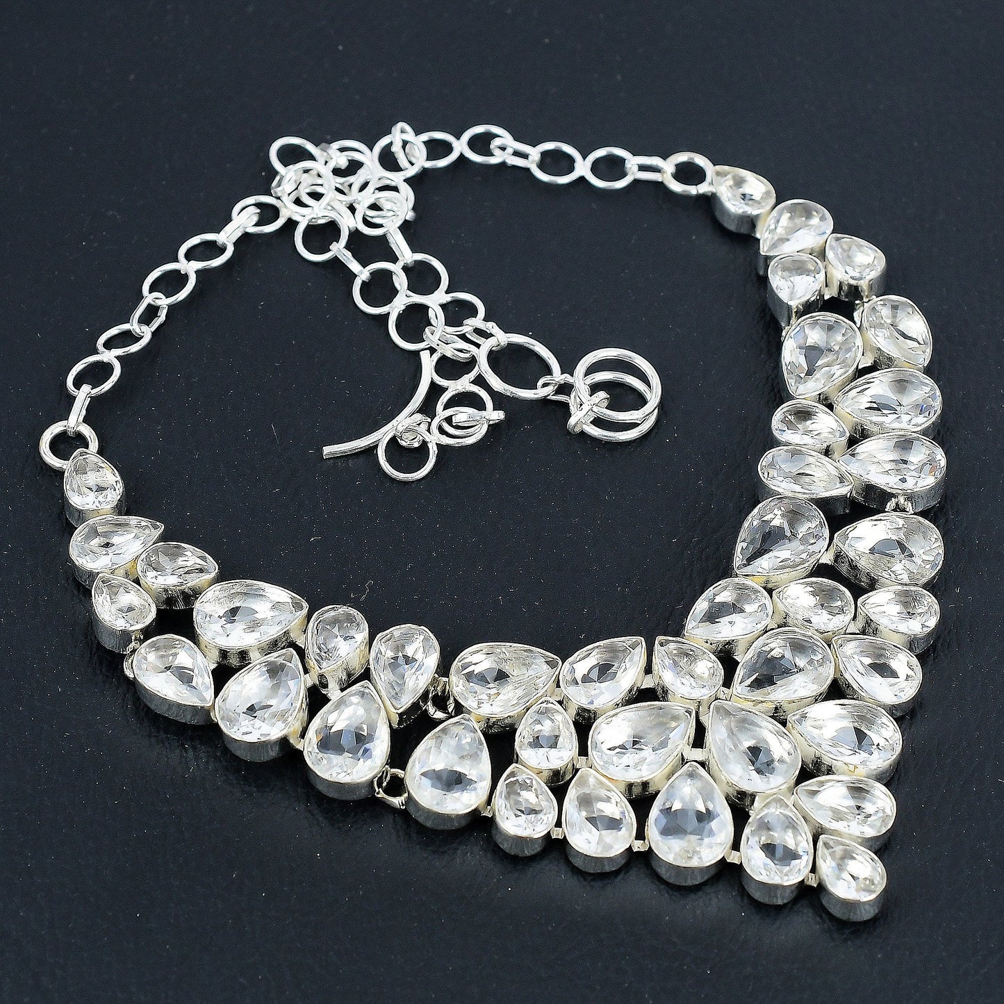White Topaz Sterling Silver Necklace