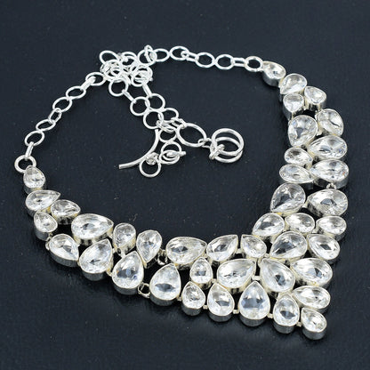 White Topaz Sterling Silver Necklace