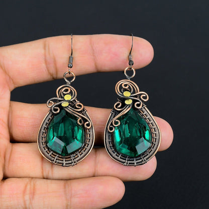 Green Apatite Gemstone Earrings