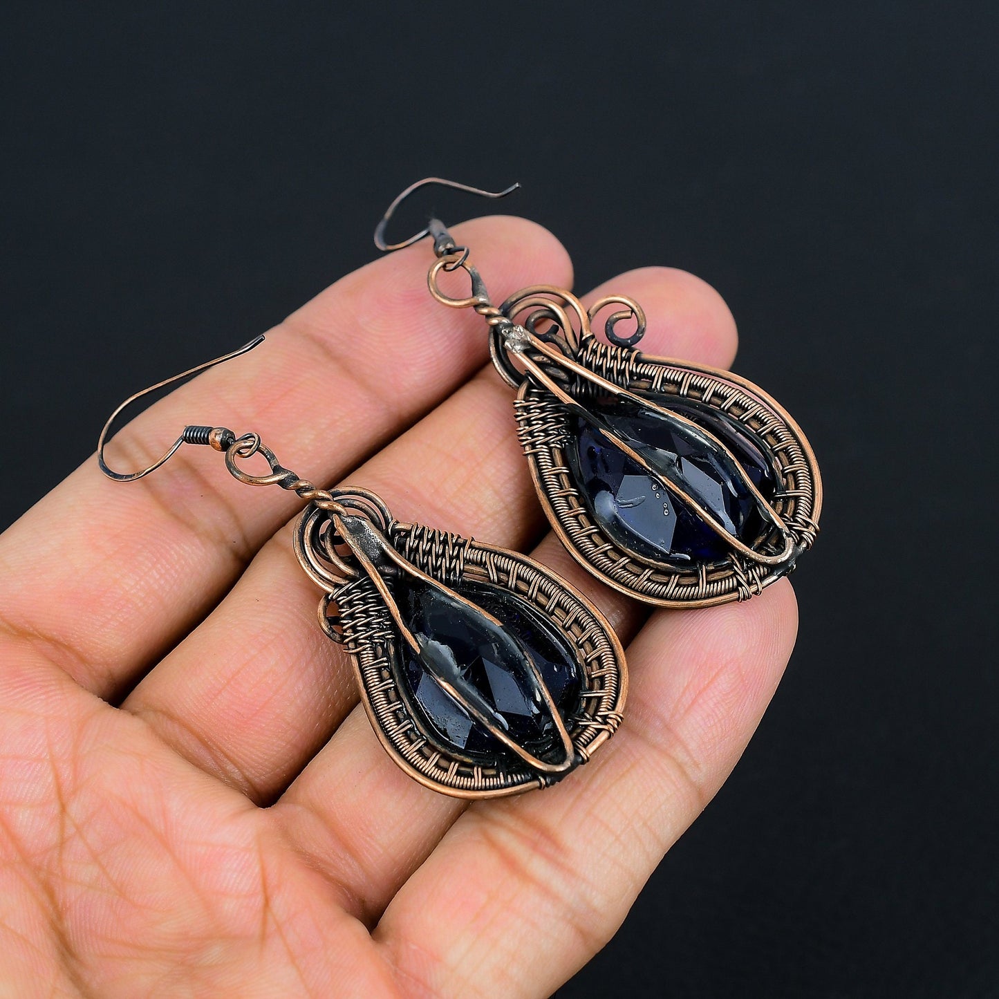 Blue Sapphire Gemstone Earrings
