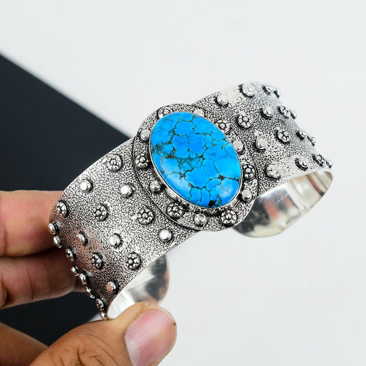 Turquoise Sterling Silver Bangle Bracelet