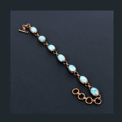 Blue Larimar Gemstone Bracelet