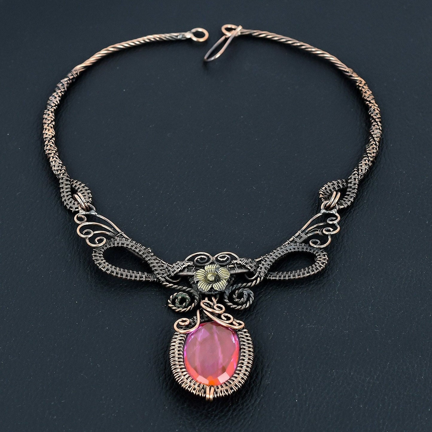 Pink Kunzite Gemstone Necklace