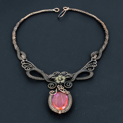 Pink Kunzite Gemstone Necklace