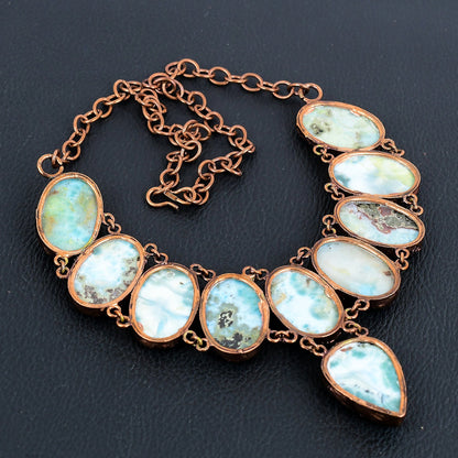 Blue Larimar Gemstone Necklace