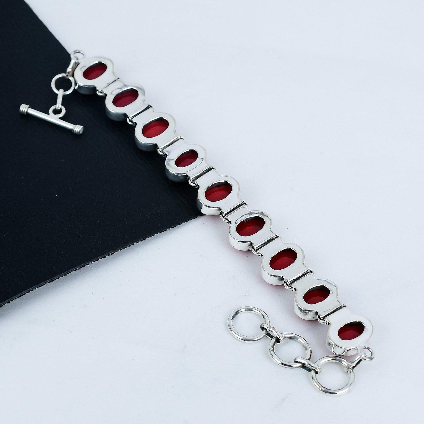 Red Coral Gemstone Bracelet