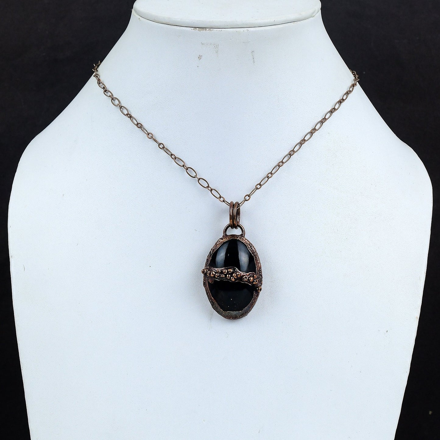 Black Obsidian Eye Gemstone Pendant
