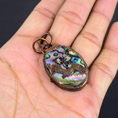 Rainbow Abalone Gemstone Pendant