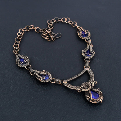 Blue Sapphire Gemstone Necklace