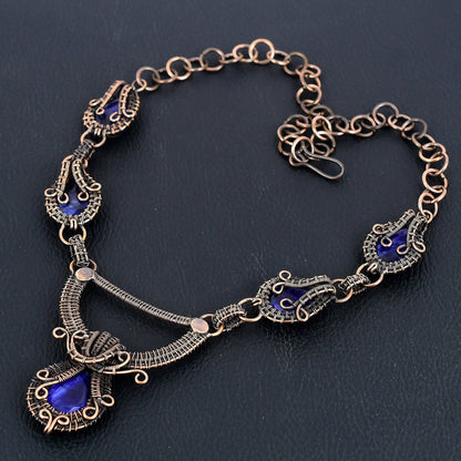 Blue Sapphire Gemstone Necklace