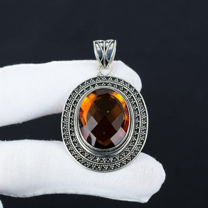 Honey Topaz Gemstone Pendant