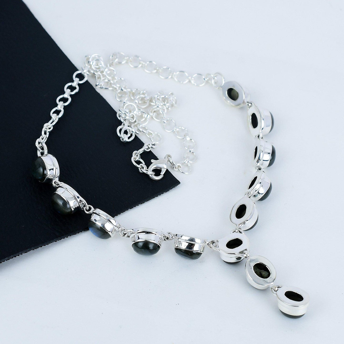 Blue Labradorite Gemstone Necklace