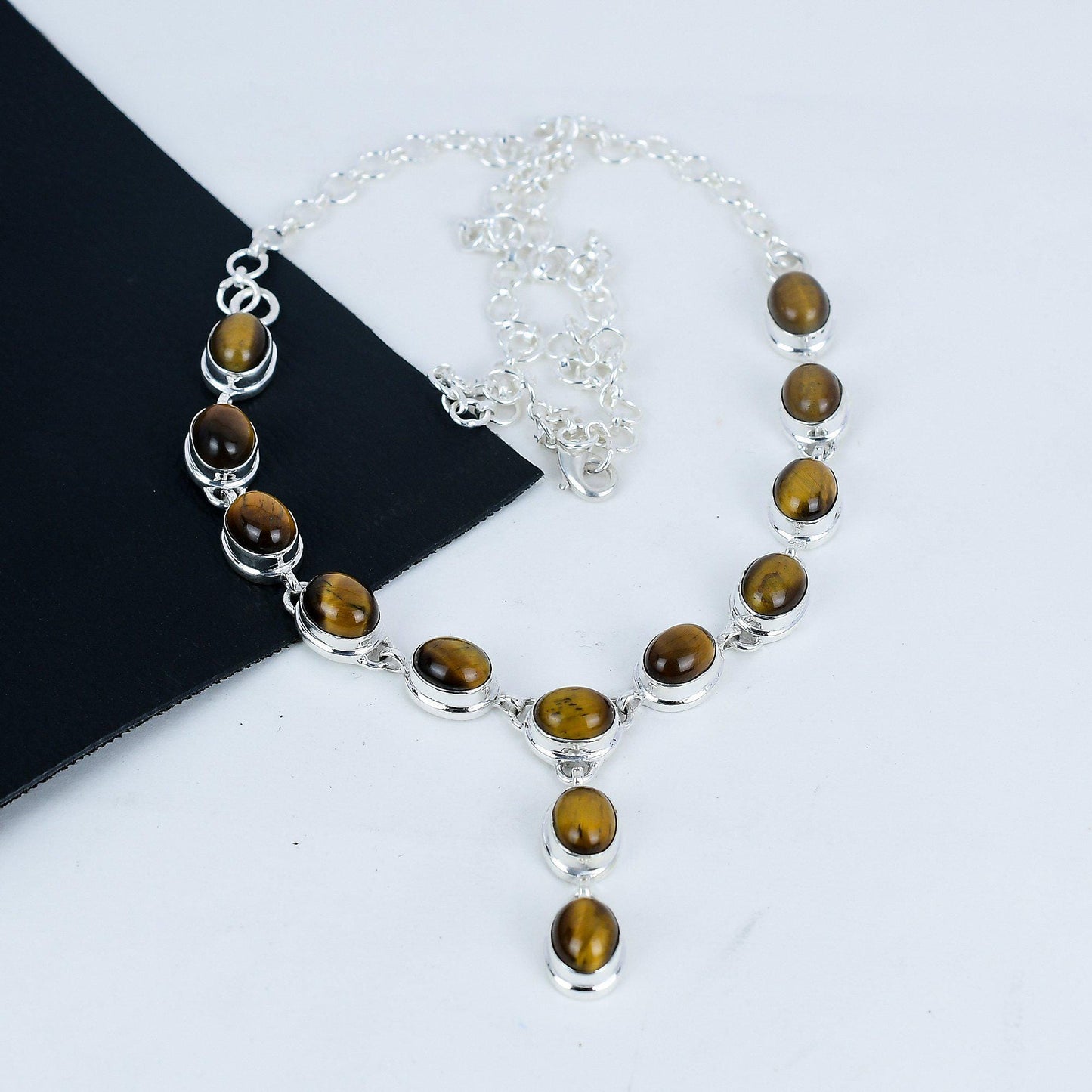 Brown Tiger Eye Gemstone Necklace