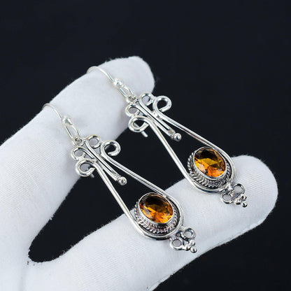 Honey Topaz Gemstone Earrings