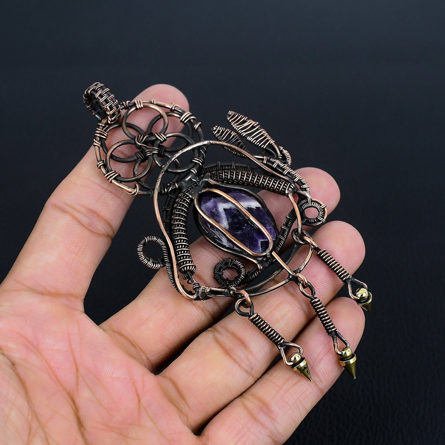 Purple Amethyst Gemstone Pendant