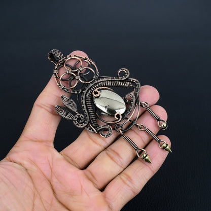 Golden Pyrite Gemstone Pendant