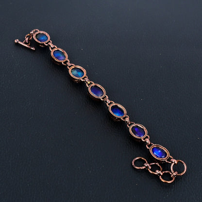 Rainbow Ammolite Gemstone Bracelet