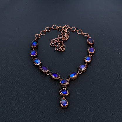 Multicolor Ammolite Gemstone Necklace