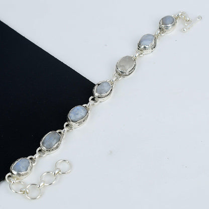 Blue Moonstone Gemstone Bracelet