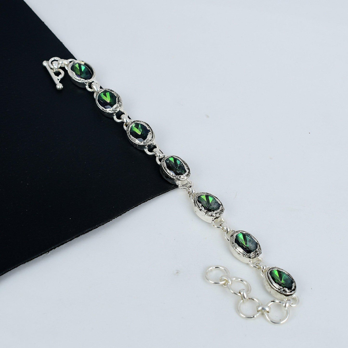 Rainbow Mystic Topaz Gemstone Bracelet