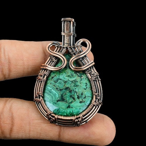 Blue Azurite Gemstone Pendant