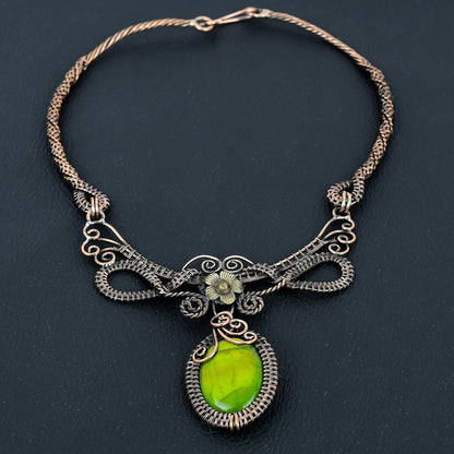 Green Flash Labradorite Gemstone Pendant