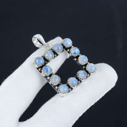 Rainbow Moonstone Gemstone Pendant