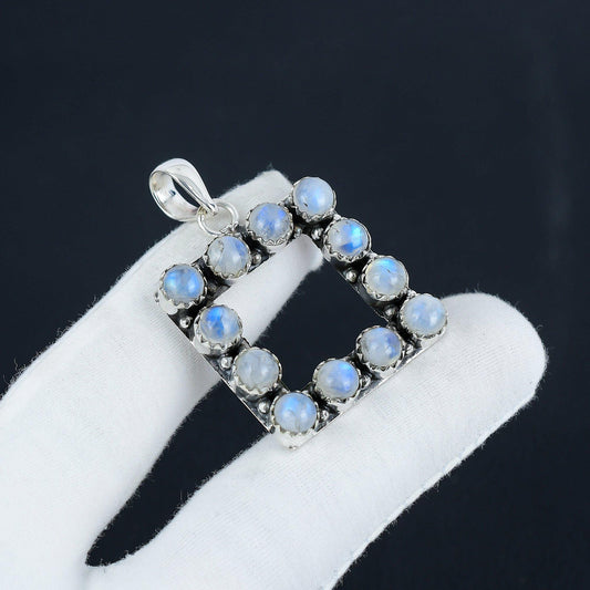 Rainbow Moonstone Gemstone Pendant