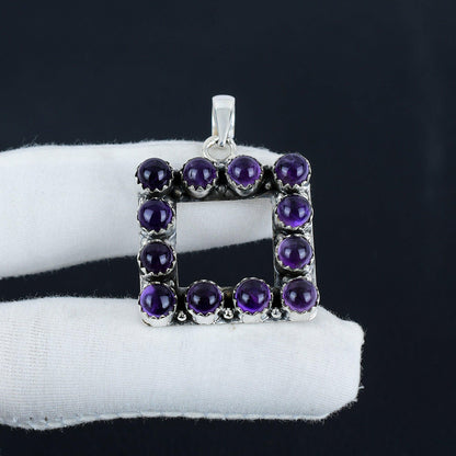 Purple Amethyst Gemstone Pendant