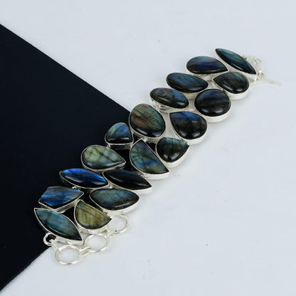 925 Silver Blue Labradorite Bracelet
