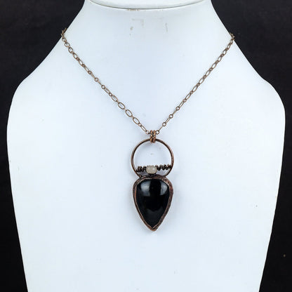Black Obsidian Gemstone Pendant