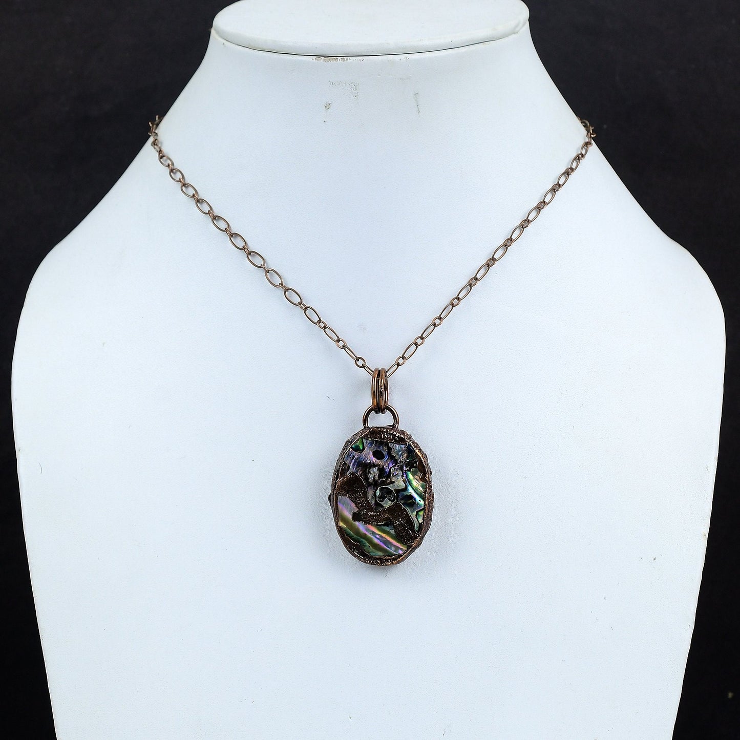 Rainbow Abalone Gemstone Pendant