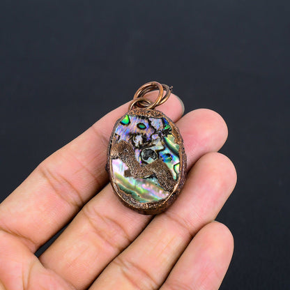 Rainbow Abalone Gemstone Pendant