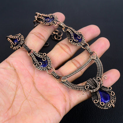 Blue Sapphire Gemstone Necklace