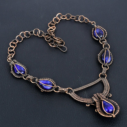 Blue Sapphire Gemstone Necklace