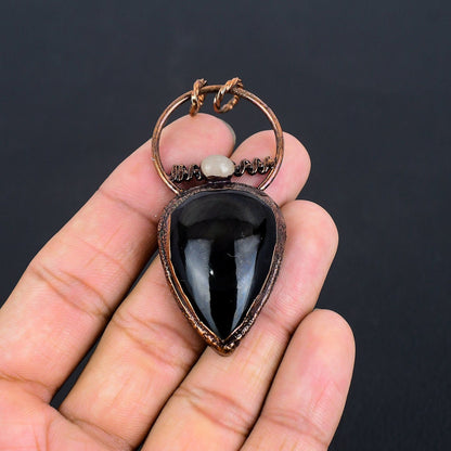 Black Obsidian Gemstone Pendant