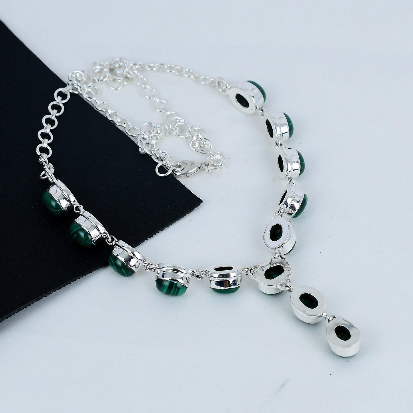 Green Malachite Gemstone Necklace