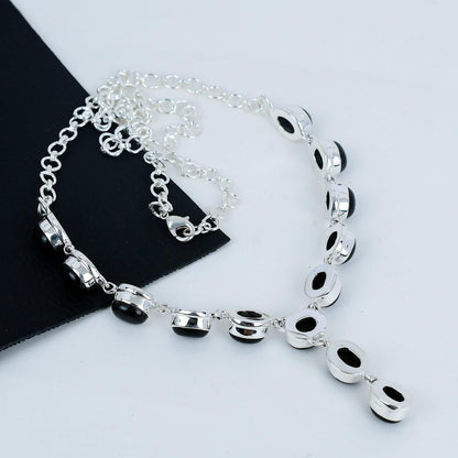 Black Onyx Gemstone Necklace