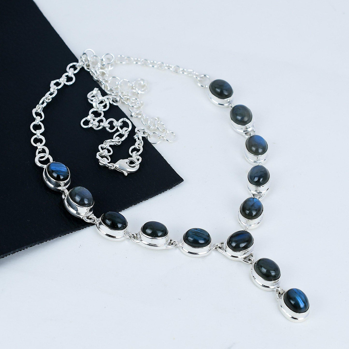 Blue Labradorite Gemstone Necklace
