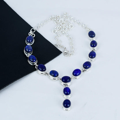 Blue Lapis Lazuli Gemstone Necklace