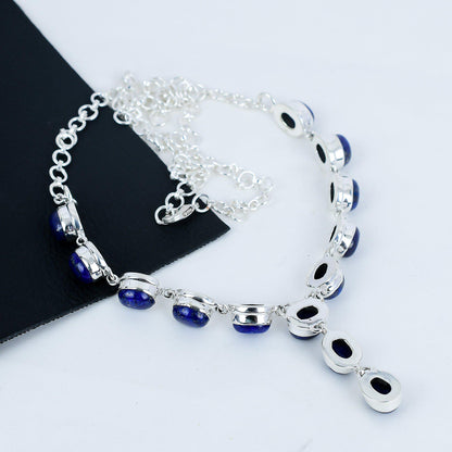Blue Lapis Lazuli Gemstone Necklace
