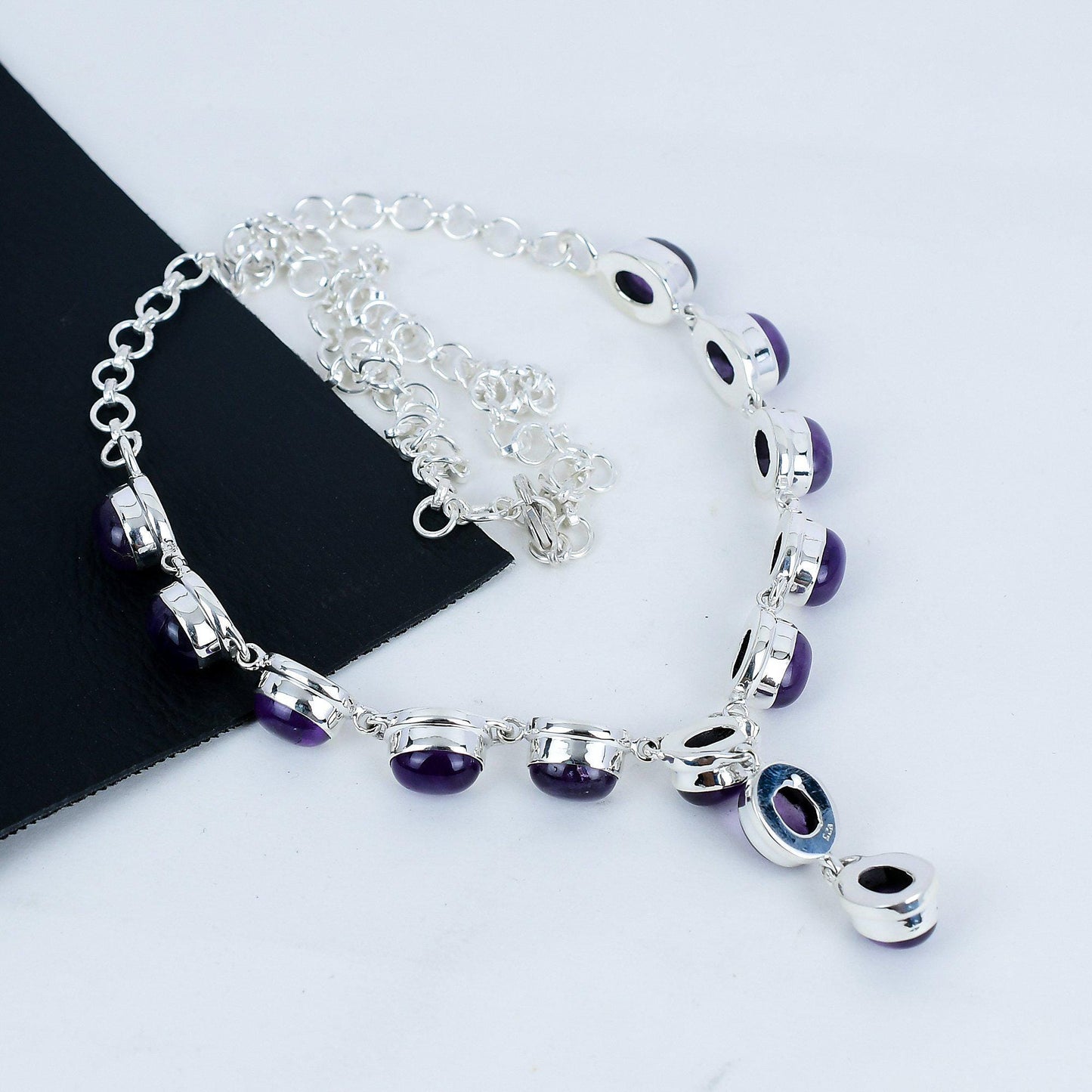 Purple Amethyst Gemstone Necklace
