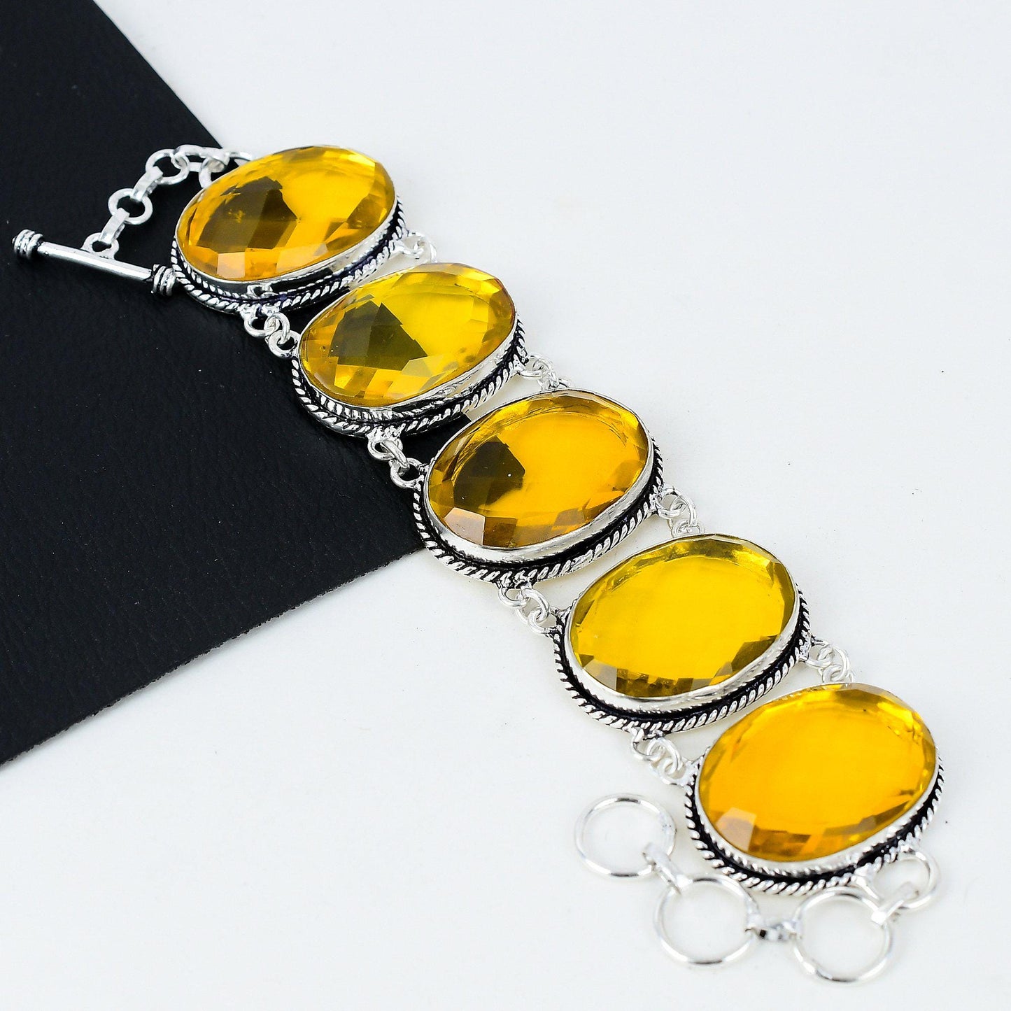 Honey Topaz Sterling Silver Bracelet