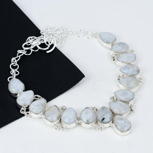 Rainbow Moonstone Necklace