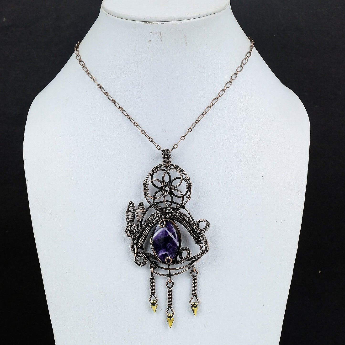 Purple Amethyst Gemstone Pendant