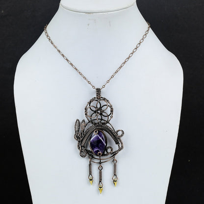 Purple Amethyst Gemstone Pendant
