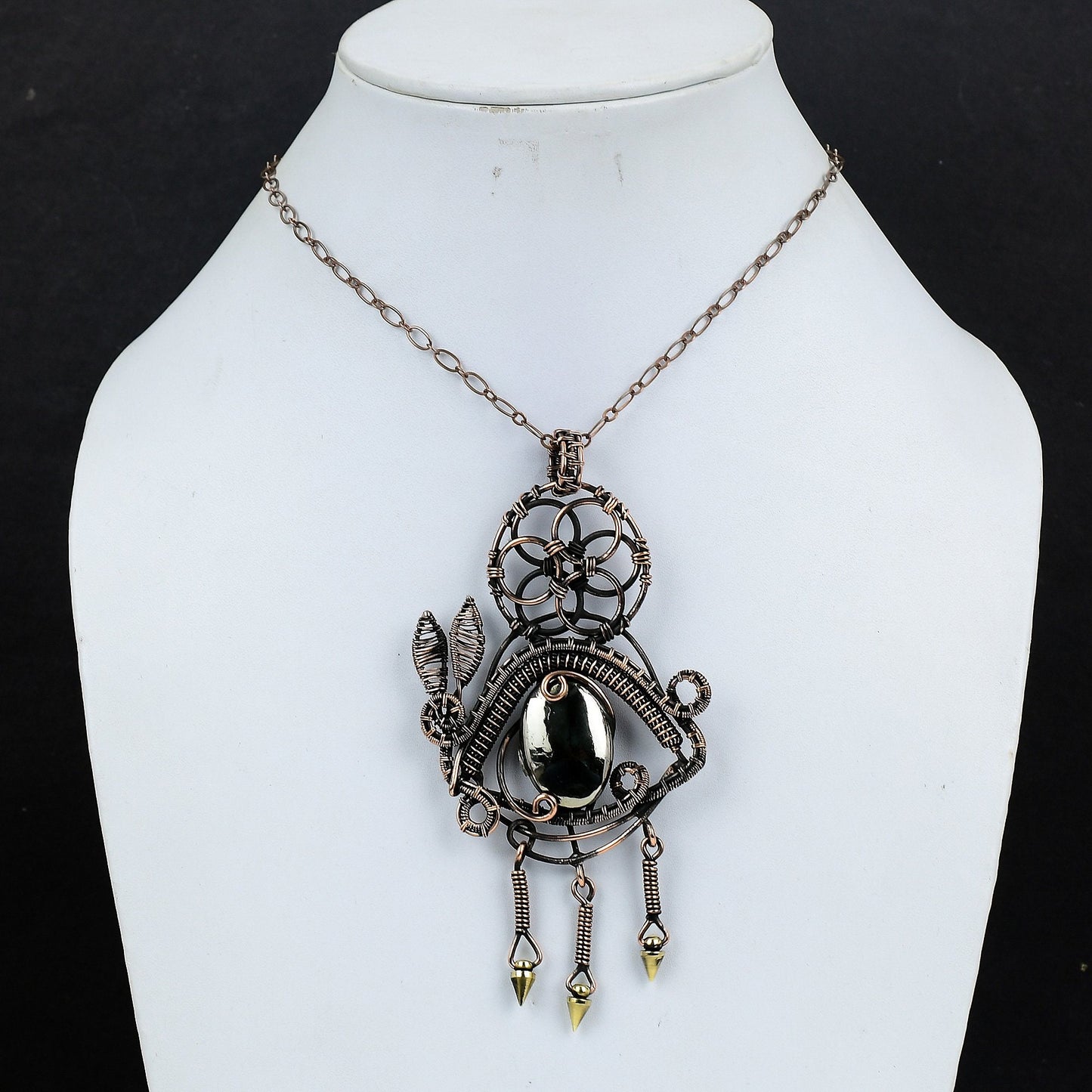 Golden Pyrite Gemstone Pendant