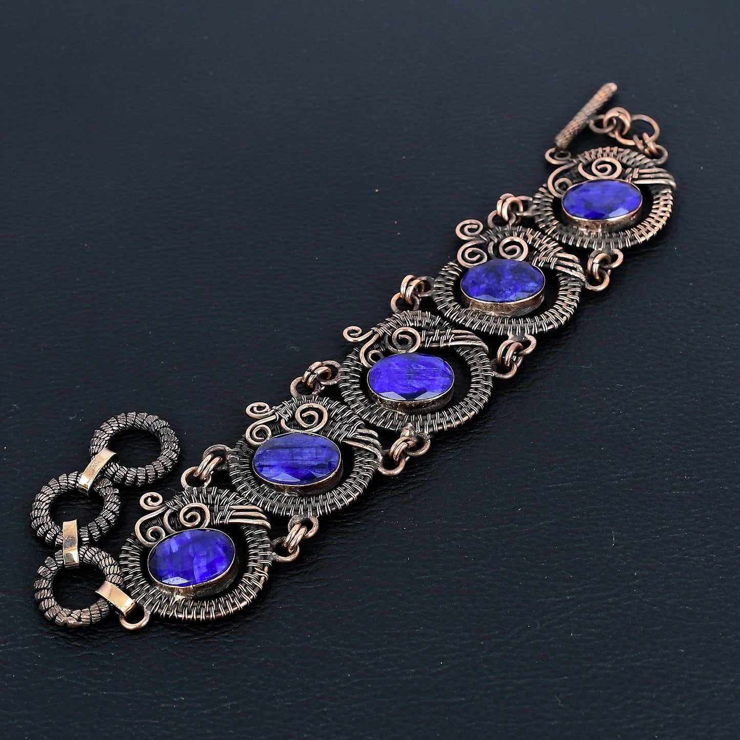 Blue Sapphire Gemstone Bracelet