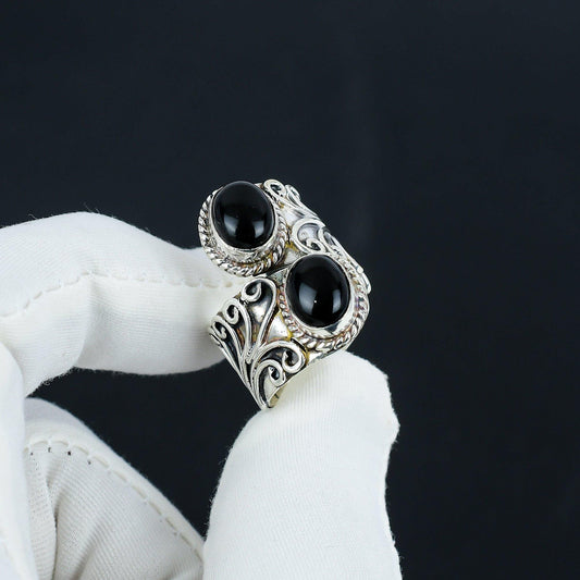 Black Onyx Gemstone Ring