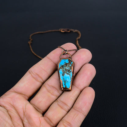 Turquoise Coffin Gemstone Pendant